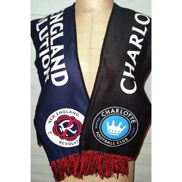 NWT Ruffneck MLS Scarf Charlotte FC vs. New England Revolution Feb 25, 2023 - Picture 1 of 9